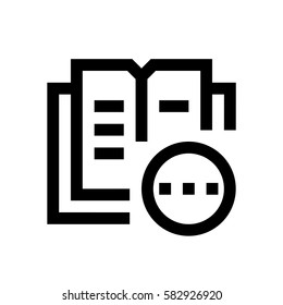 Book mini line, icon, background and graphic. The icon is black and white, linear  flat, vector, pixel perfect, minimal, suitable for web and print. 