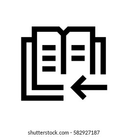 Book mini line, icon, background and graphic. The icon is black and white, linear  flat, vector, pixel perfect, minimal, suitable for web and print. 