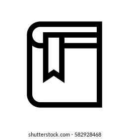 Book mini line, icon, background and graphic. The icon is black and white, linear  flat, vector, pixel perfect, minimal, suitable for web and print. 