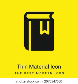 Book minimal bright yellow material icon