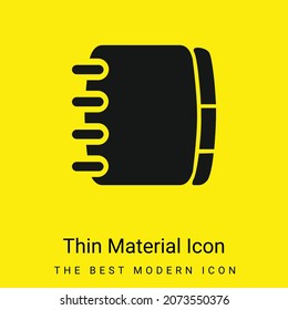 Book minimal bright yellow material icon