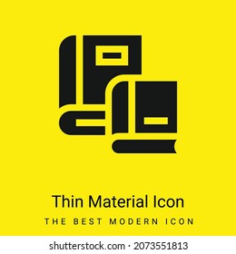 Icono de material amarillo brillante mínimo