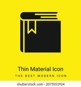Book minimal bright yellow material icon