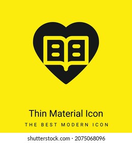 Book minimal bright yellow material icon