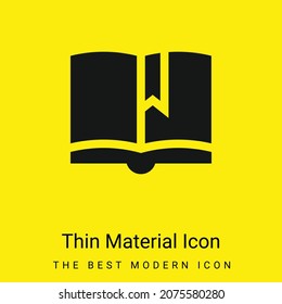 Icono de material amarillo brillante mínimo