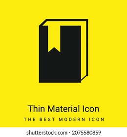 Book minimal bright yellow material icon