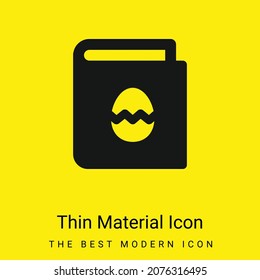 Icono de material amarillo brillante mínimo
