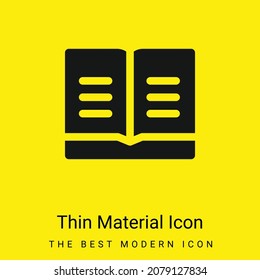 Book minimal bright yellow material icon