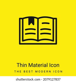 Book minimal bright yellow material icon