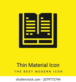 Book minimal bright yellow material icon