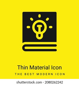 Icono de material amarillo brillante mínimo
