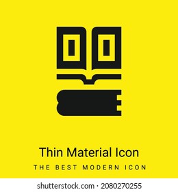 Book minimal bright yellow material icon