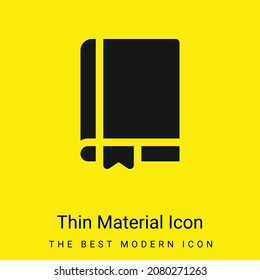 Icono de material amarillo brillante mínimo