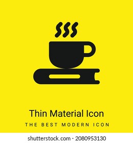 Book minimal bright yellow material icon
