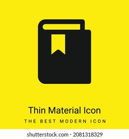 Book minimal bright yellow material icon