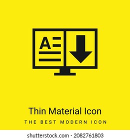 Book minimal bright yellow material icon