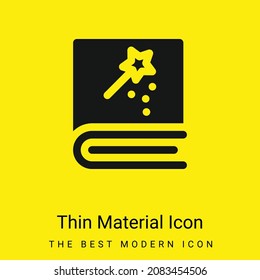 Book minimal bright yellow material icon