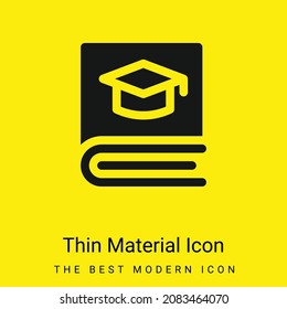Book minimal bright yellow material icon