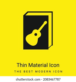 Book minimal bright yellow material icon