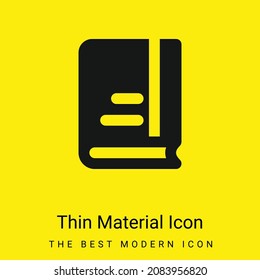 Book minimal bright yellow material icon