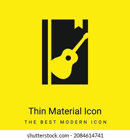 Book minimal bright yellow material icon