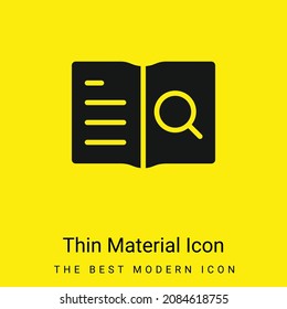 Icono de material amarillo brillante mínimo
