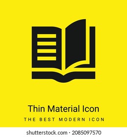 Book minimal bright yellow material icon