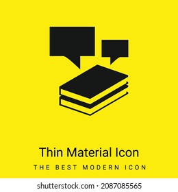 Book minimal bright yellow material icon