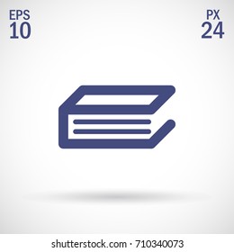 Book minimal icon. Folder line vector icon for websites and mobile minimalistic flat design.