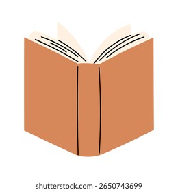 Book. Minimalist open book vector illustration