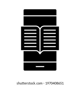 Book, mobile, online book icon vector image. Can also be used for online education. Suitable for use on web apps, mobile apps and print media.