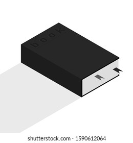 book mock up on white background