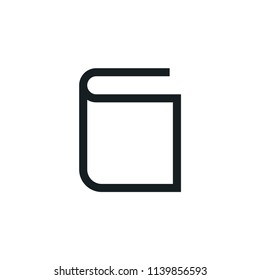 Book Modern Simple Outline Vector Icon