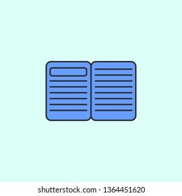 Book mono color icon. Simple glyph, flat vector of Education icons for UI and UX, website or mobile application