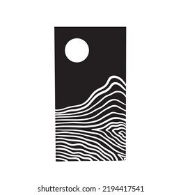 plantilla de diseño del logotipo de la montaña del libro - vector