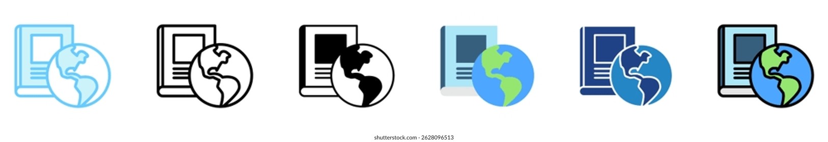Vector para UI, UX, App, Web, digital o impreso, relacionado con los días internacionales de la alfabetización, la educación.