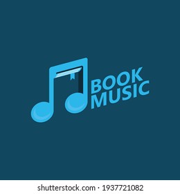 Book music logo template design