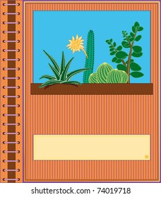 Book of Naturalist, Naturalist Notes. Vector illustration.