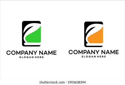 Book Nature Logo Design Template