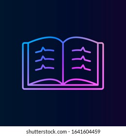Book nolan style icon. Simple thin line, outline vector of historyicons for ui and ux, website or mobile application