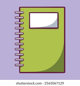 Book note hand drawn cartoon illustration