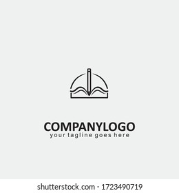 Book Note Jurnal Logo Icon Flat