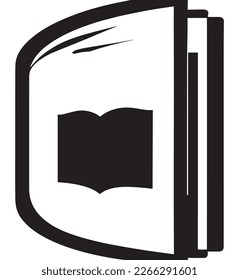 book, notebook icon on background for education and science