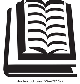 libro, icono del bloc de notas sobre el fondo de la educación y la ciencia