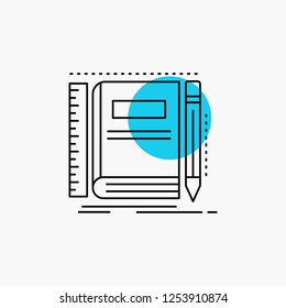 Book, notebook, notepad, pocket, sketching Line Icon