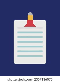 Symbole für Bücher, Notizblöcke, Stifte, Papier und Notebooks