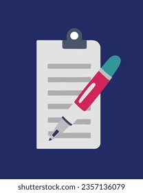 Book, notepad, pen, paper and notebook icons