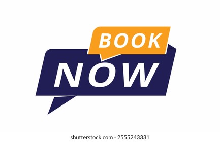 Book now - Banner poster or tag set for shop. vector design element.