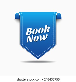 Book Now Blue Vector Icon Design