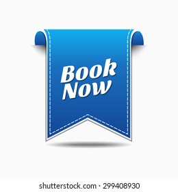 Book Now Blue Vector Icon Design
